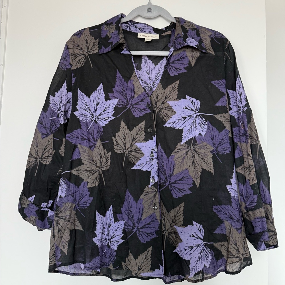 Coldwater Creek Button Down Blouse